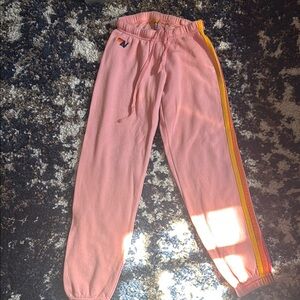 Aviator Nation Pink Sweatpants barely worn